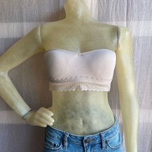Nude strapless bra